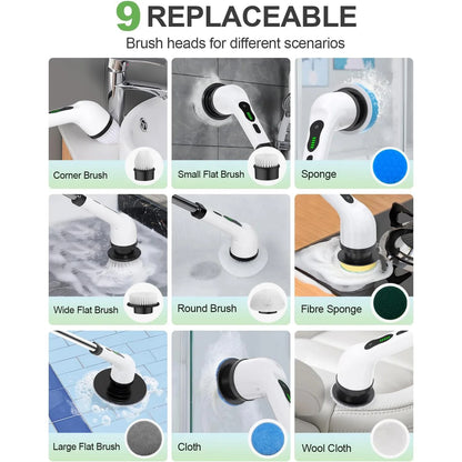 RacconClean 9 en 1: Cepillo Eléctrico Multilimpieza